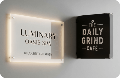 out and in door signboards printing