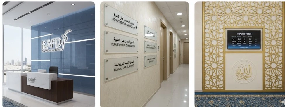 Office Signs & Acrylic Signage Riyadh