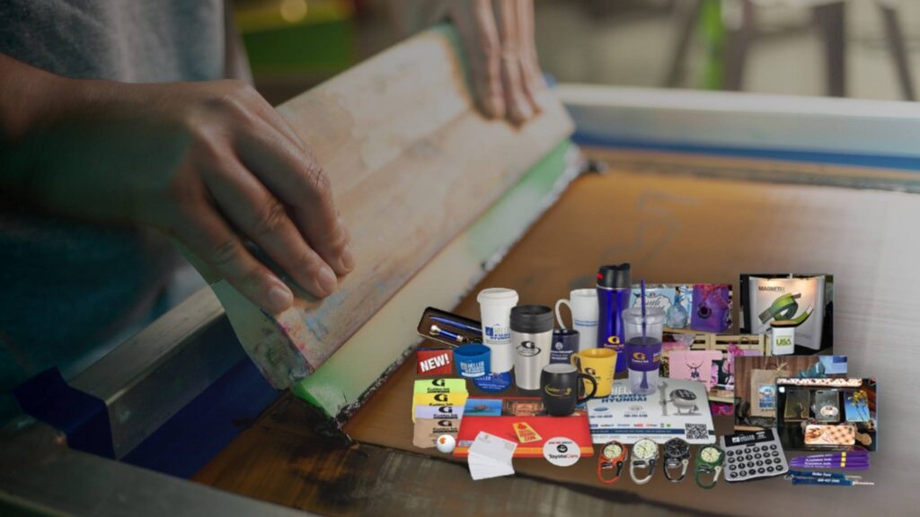 Screen printing is the standard for promotional merchandise apparel and cohesive brand items such as caps T-shirts and uniforms