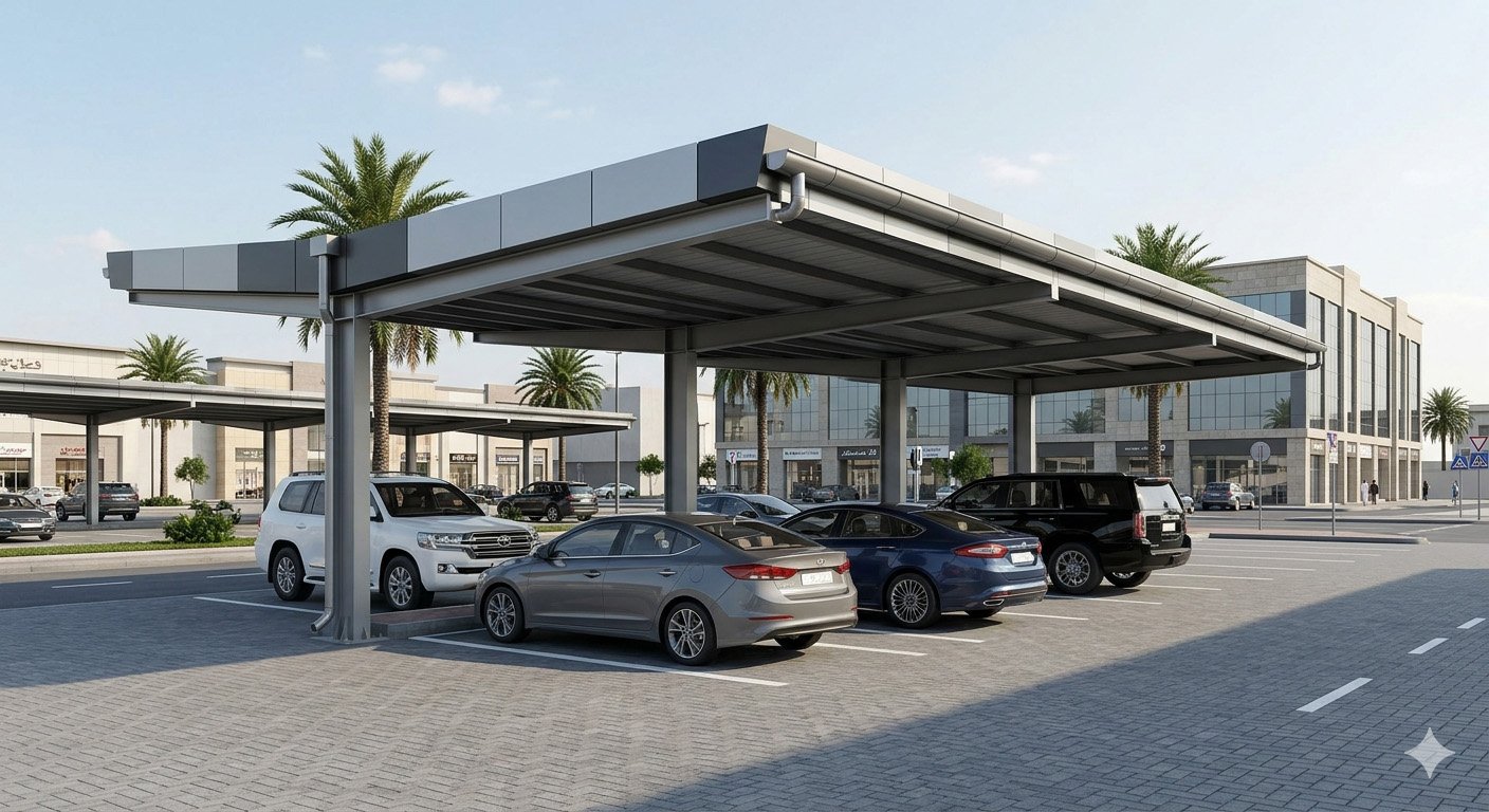 ACP Parking Canopy Cladding