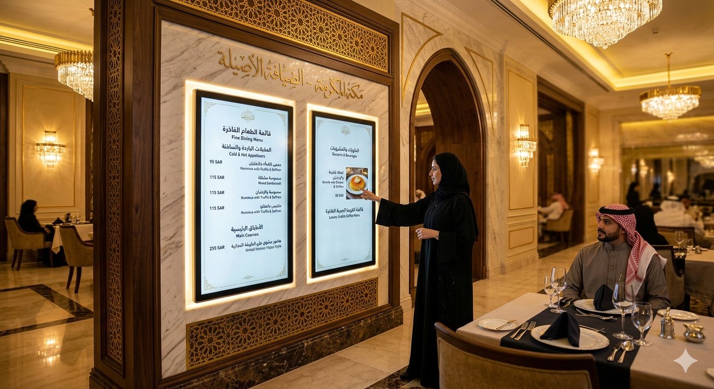 Interactive Backlit Menu Displays