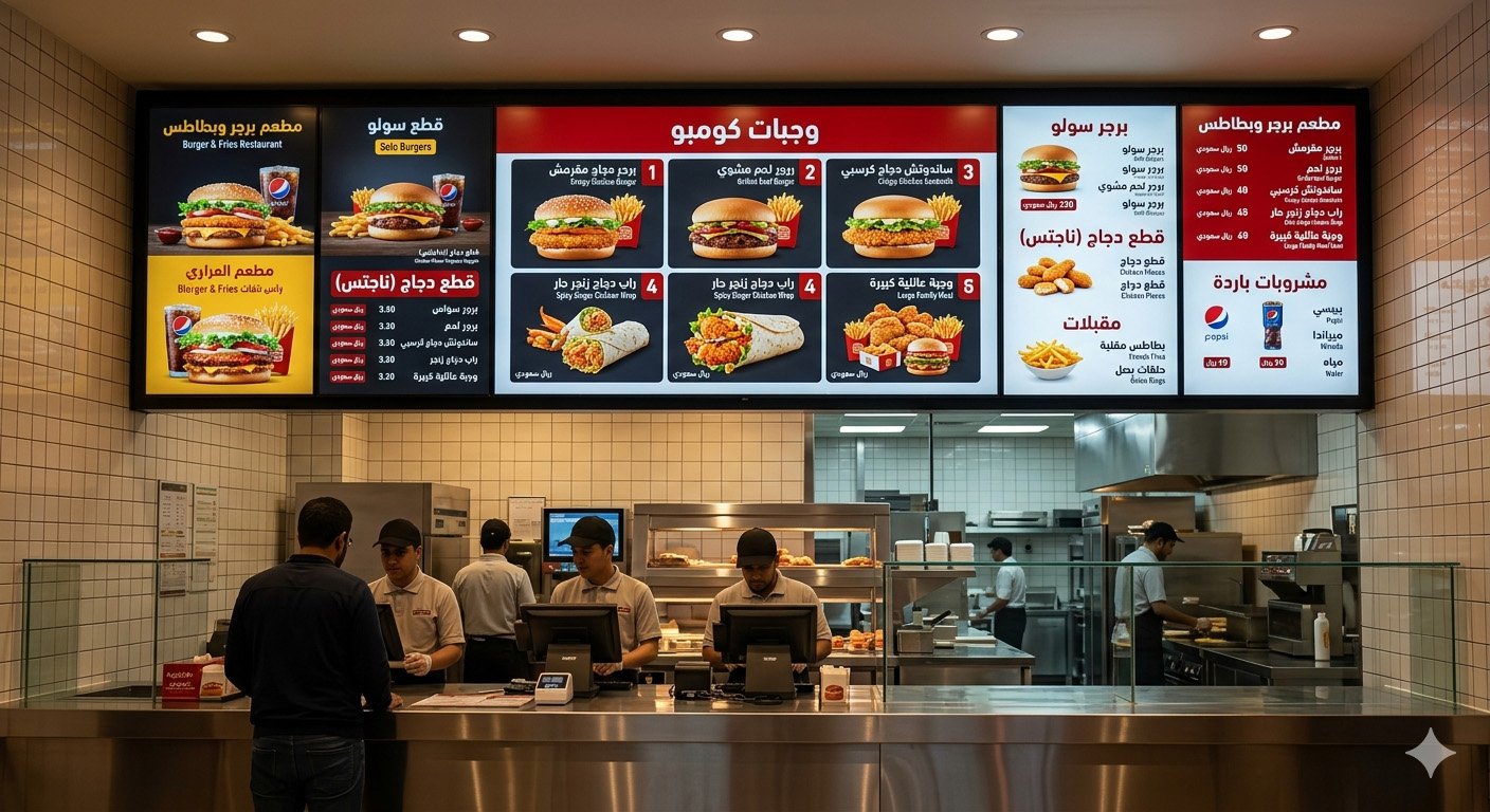 Video Wall Menu Displays