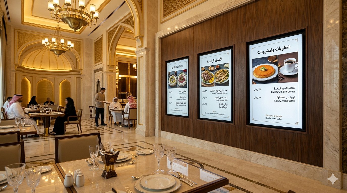 Wall Mounted Digital Menu Displays