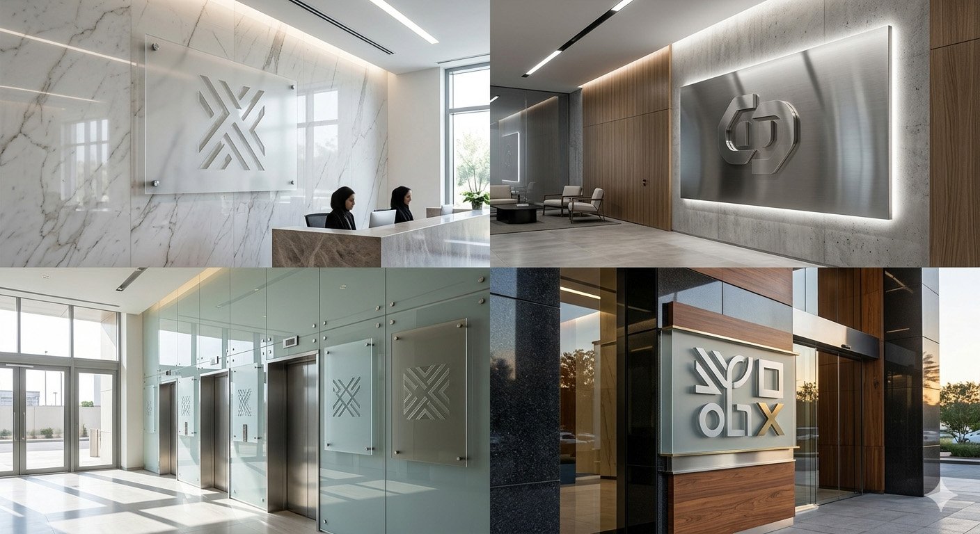 ACRYLIC METAL LOGO PANELS