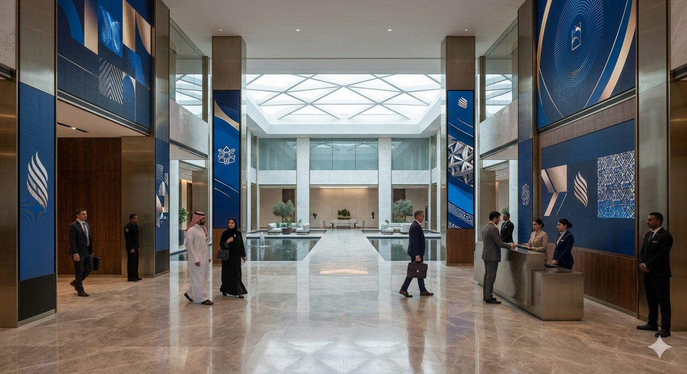 LOBBY BRANDING DISPLAYS