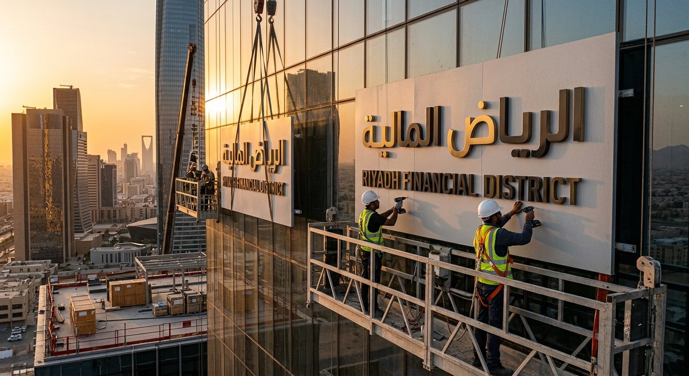 OUTDOOR LUXURY SIGNAGE INSTALLATION