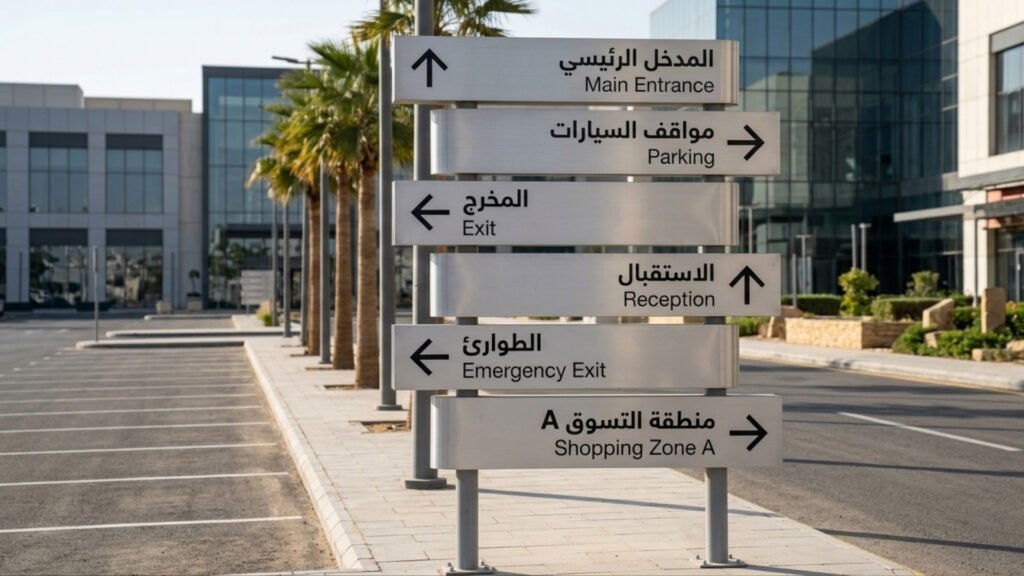 Outdoor Building Signage-Directional Signage