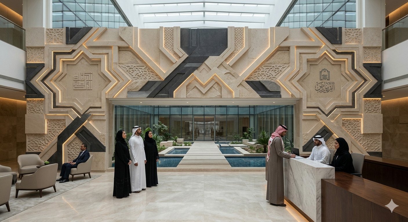RECEPTION FEATURE WALLS