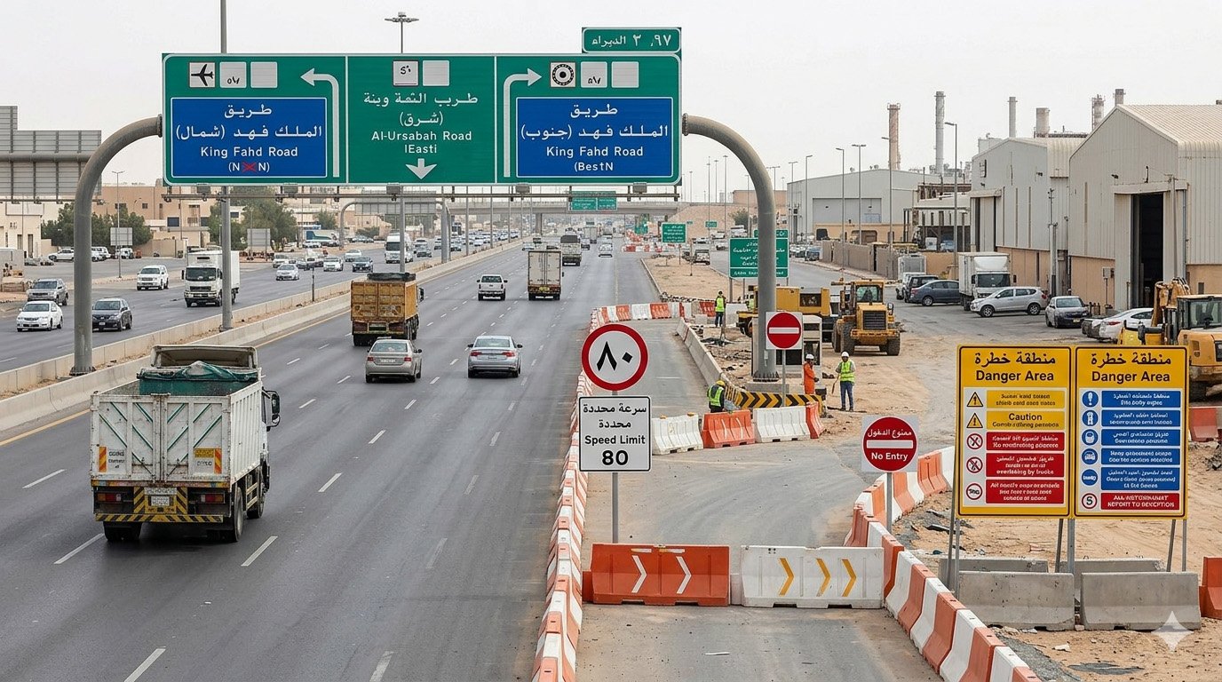 Wayfinding & Directional Signage In Riyadh | Etihad Golden Falcon