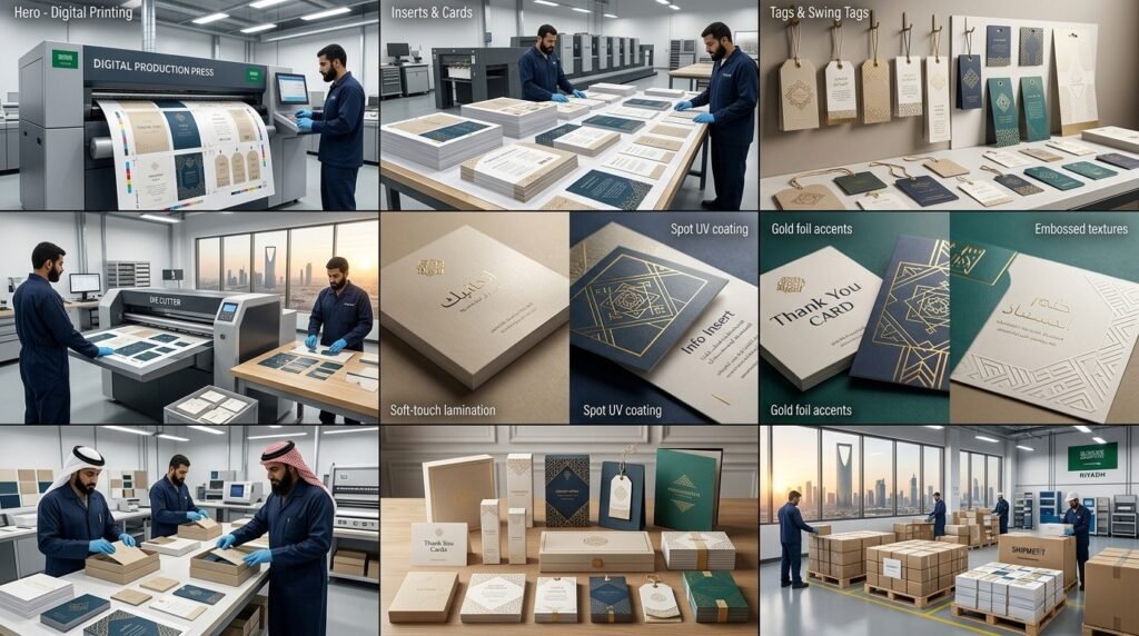 Packaging Inserts and Product Cards Digital Printing