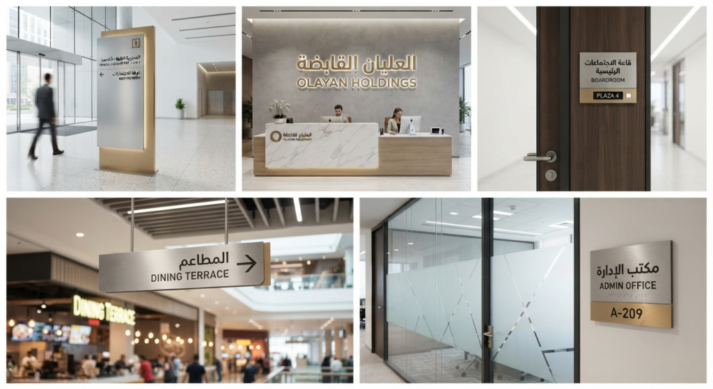 Indoor Signage in Riyadh