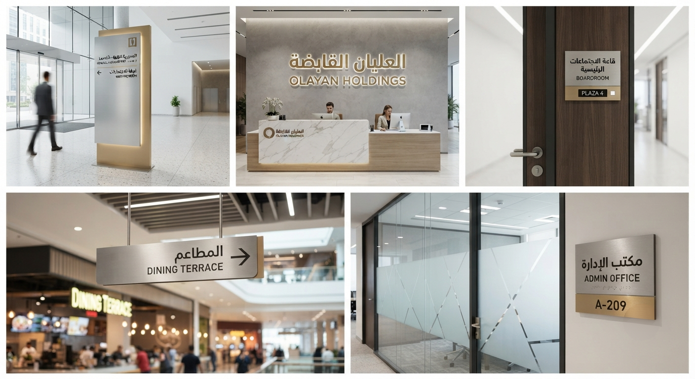 Indoor Signage in Riyadh