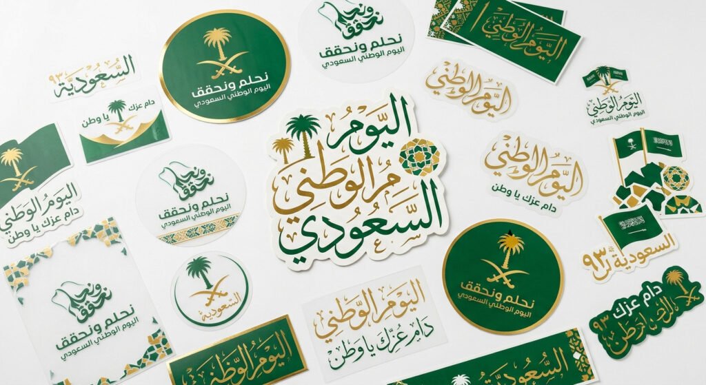 Saudi National Day &ndash; Window Stickers Product Shot