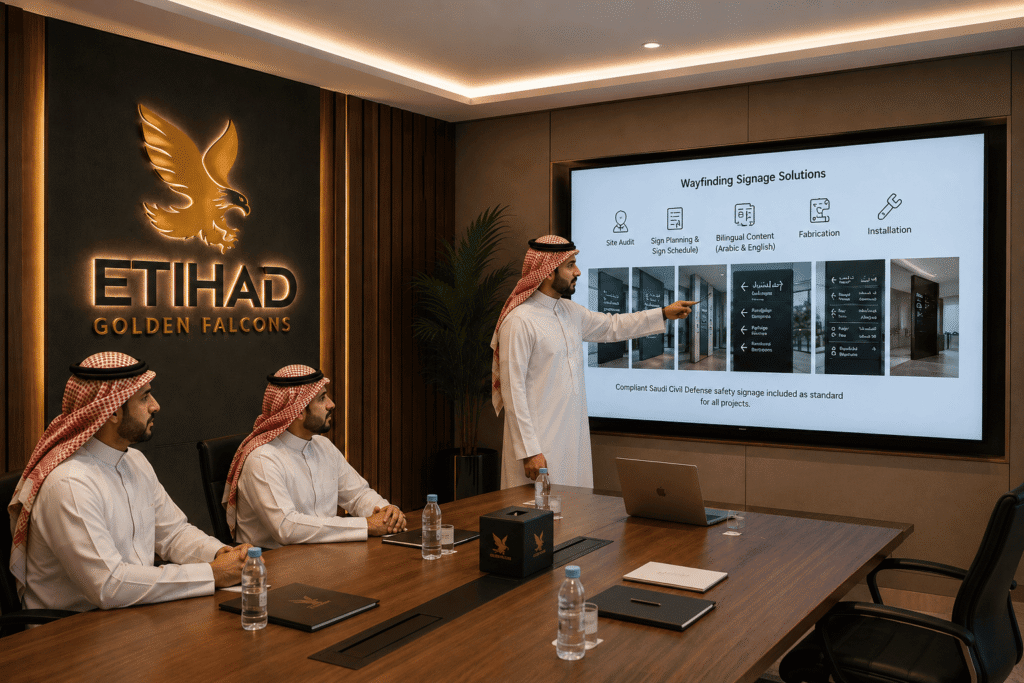 Where to Get Professional Wayfinding Signage in Riyadh?