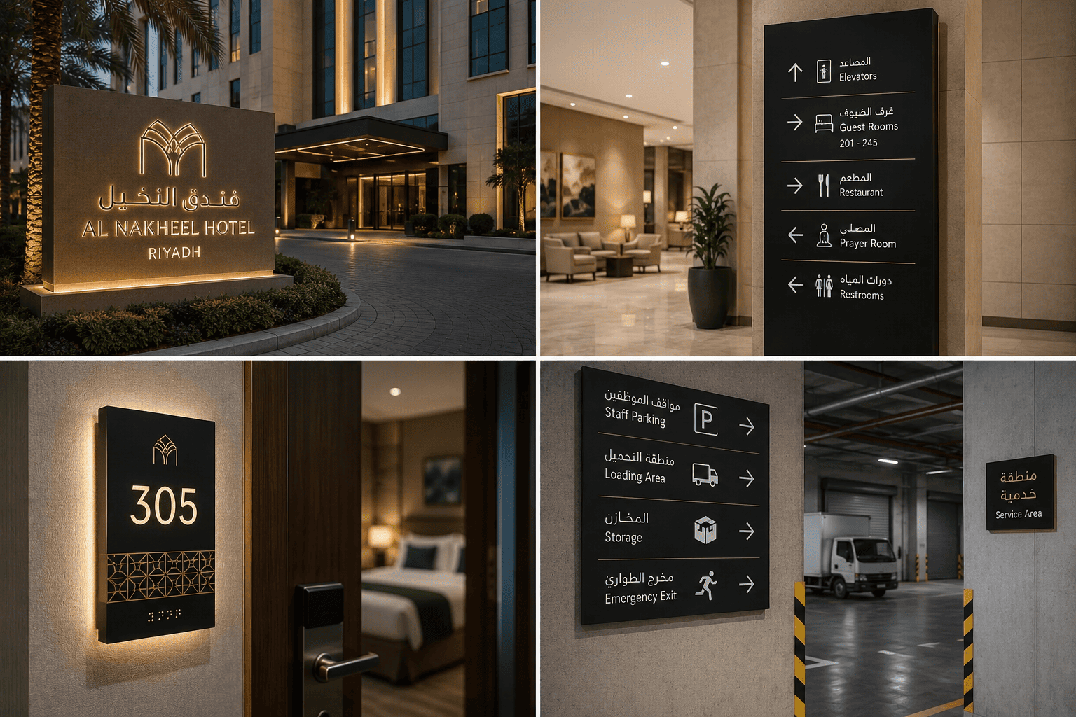 hotel signage in riyadh