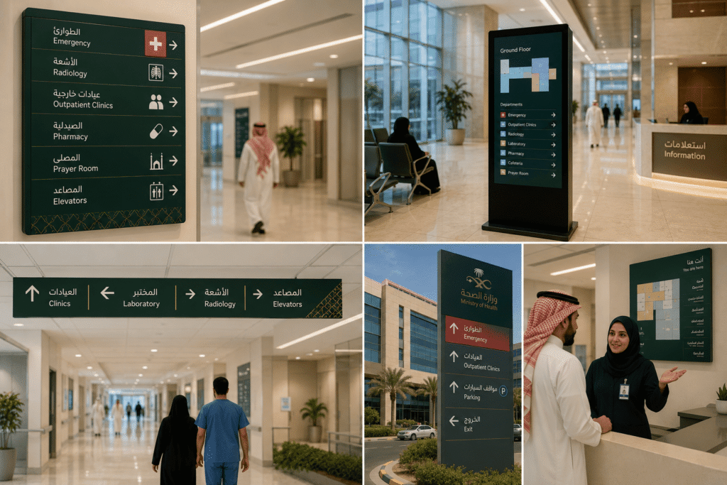 hospital wayfinding in riyadh