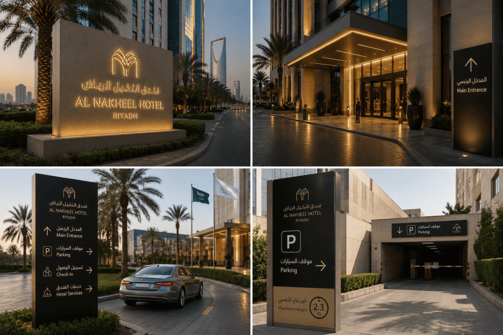 Hotel Exterior Signage & Entrance Signs