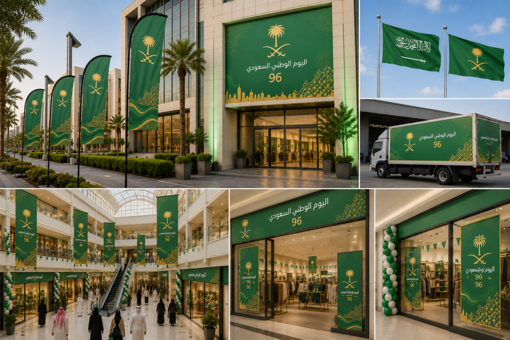 Saudi National Day Flags for Businesses