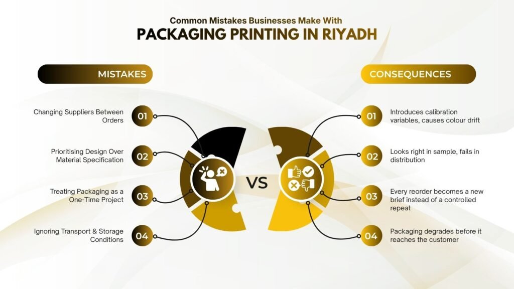 أخطاء شائعة تجعل الأعمال التجارية مع التعبئة والتغليف الطباعة في الرياض