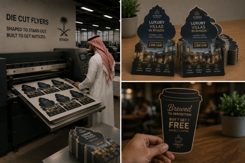 Die cut flyers