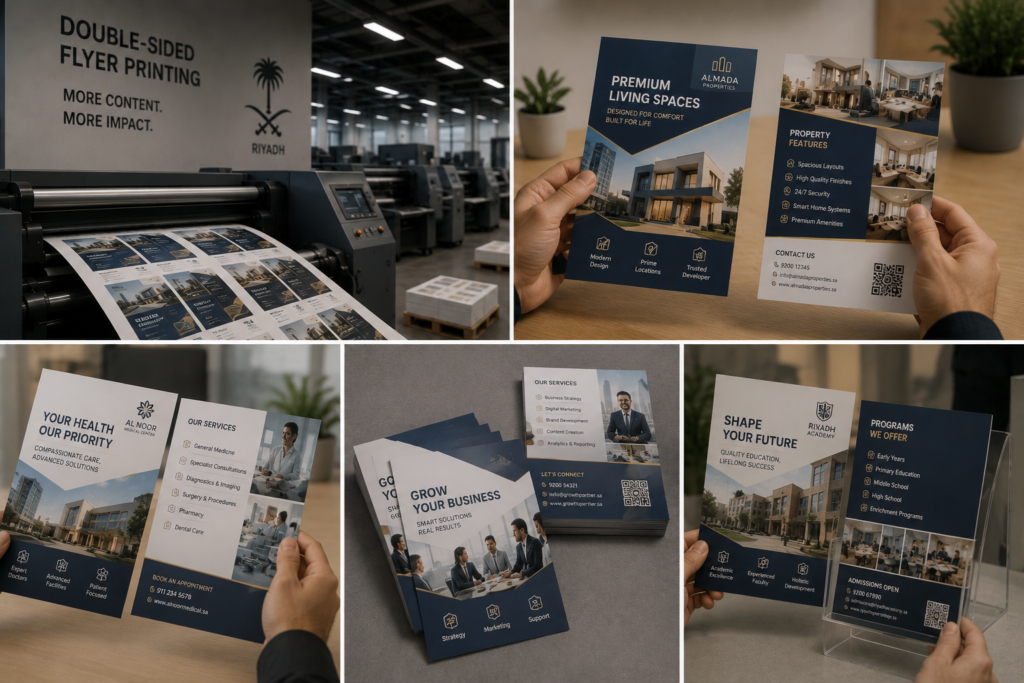 Double-sided flyers