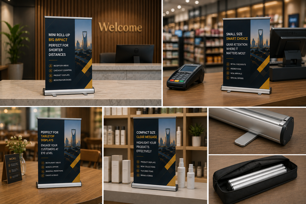 Mini & Tabletop Roll-up Banners