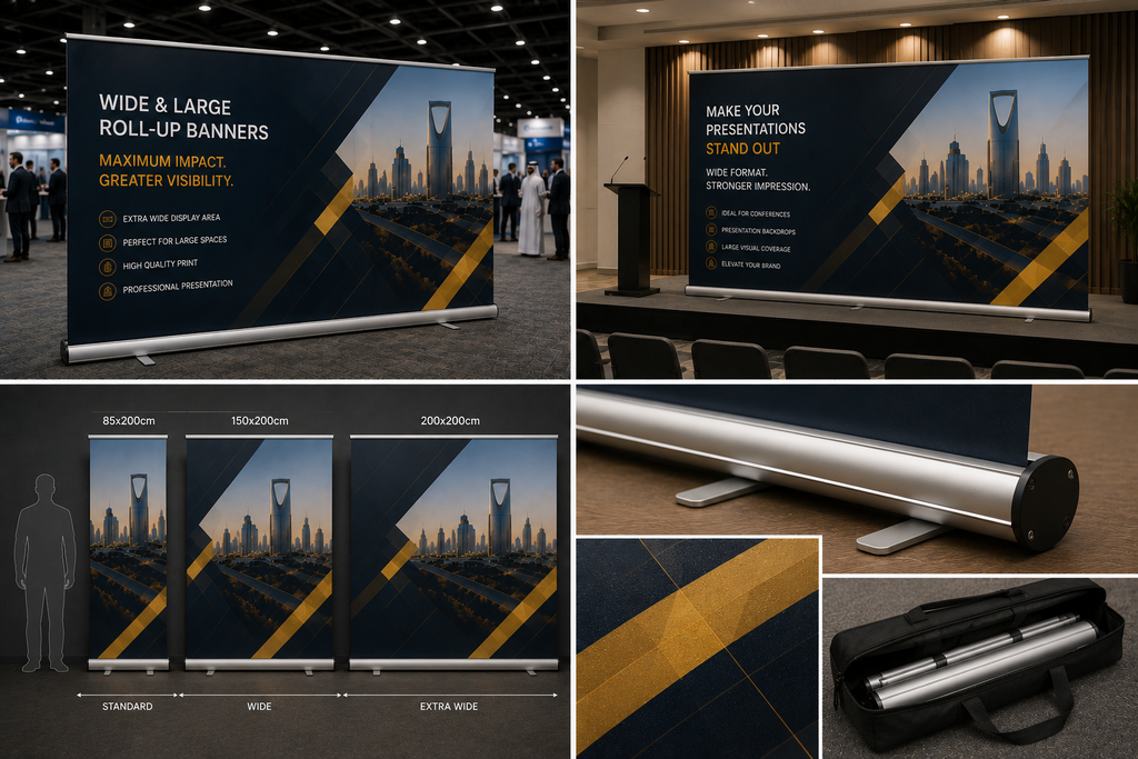 Wide & Large Roll-up Banners