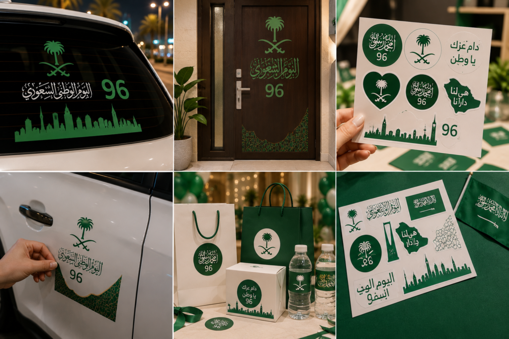 Saudi National Day Stickers for a Personal Touch