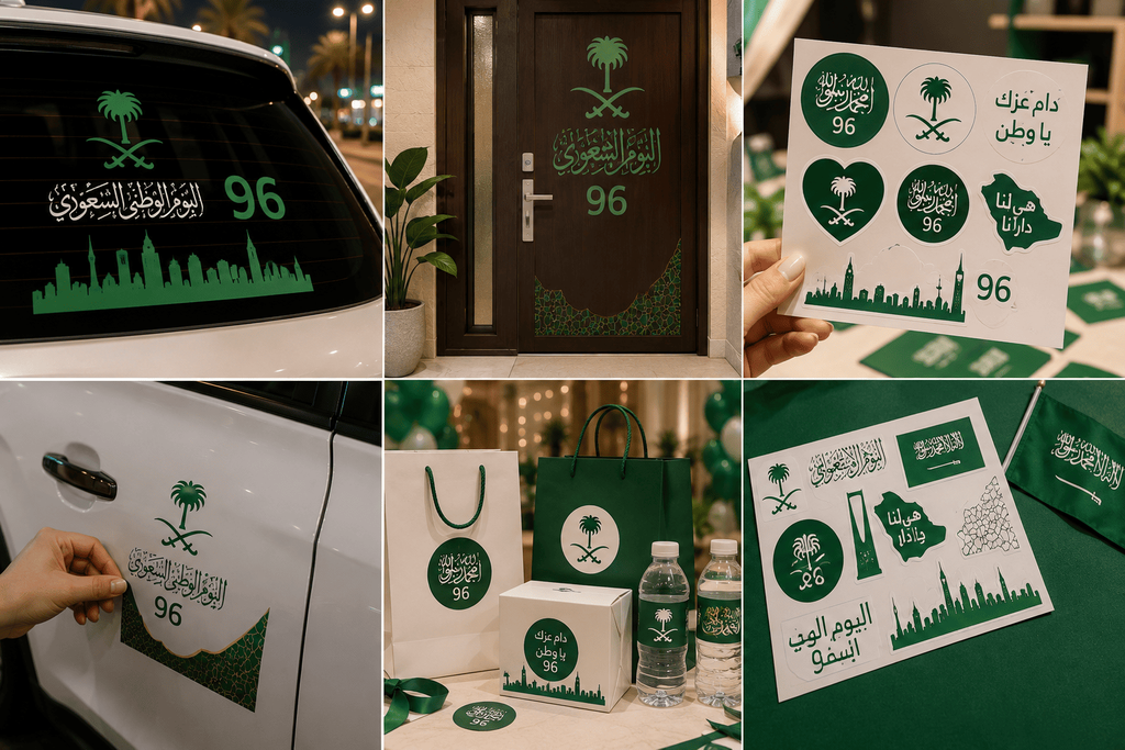 Saudi National Day Stickers for a Personal Touch