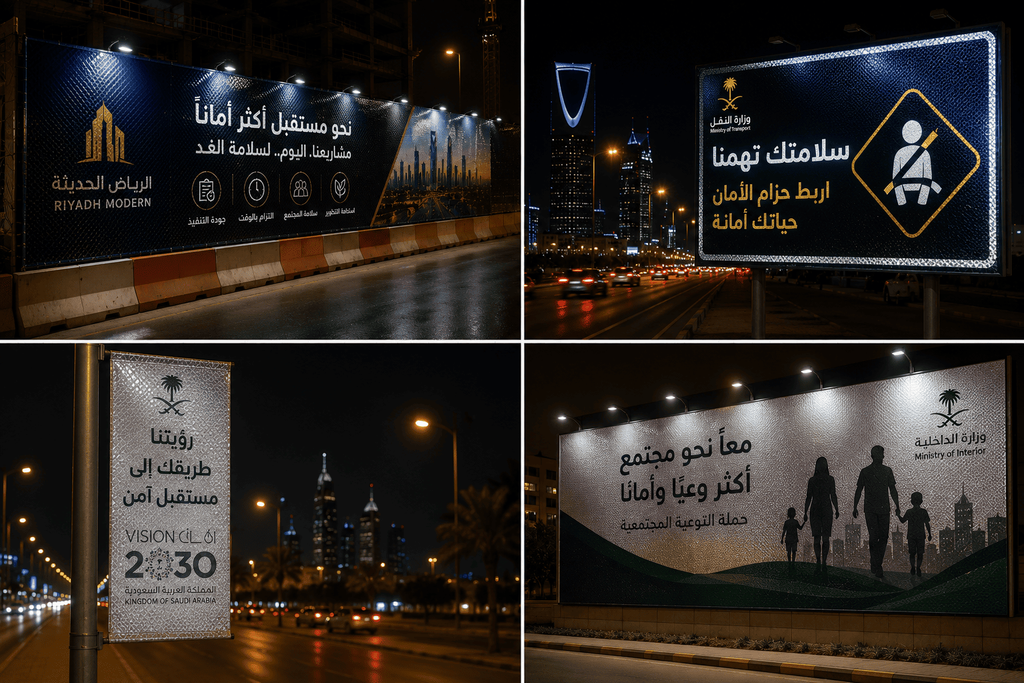 reflective flex banners