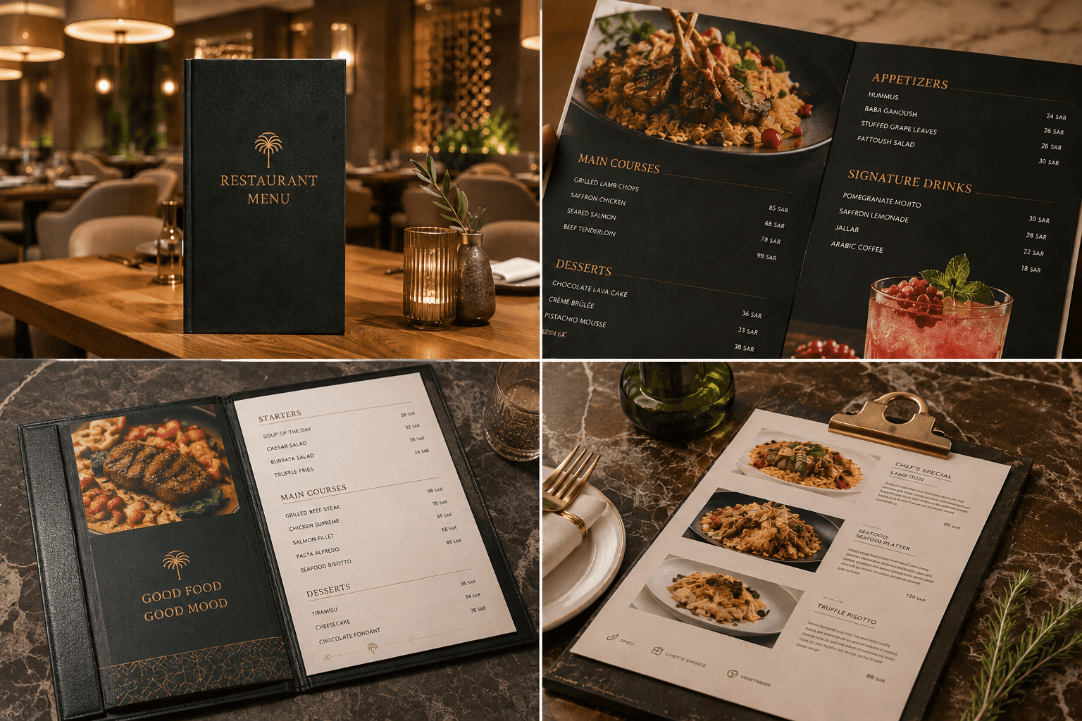 restaurant menu printing in riyadh