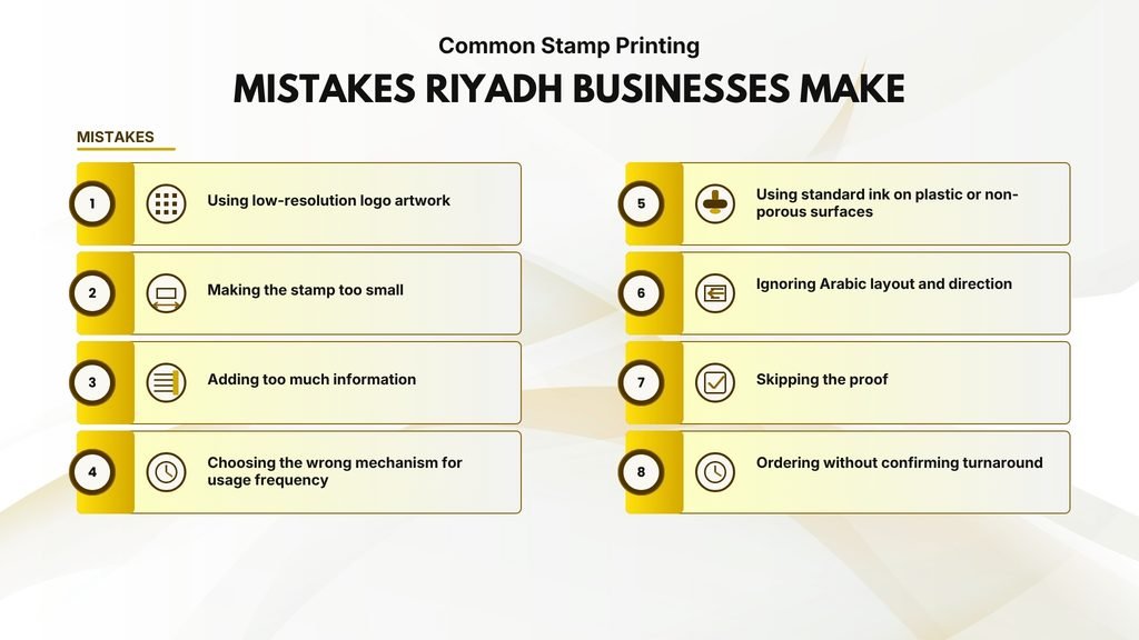 Most Common Stamp Printing Mistakes to Avoid