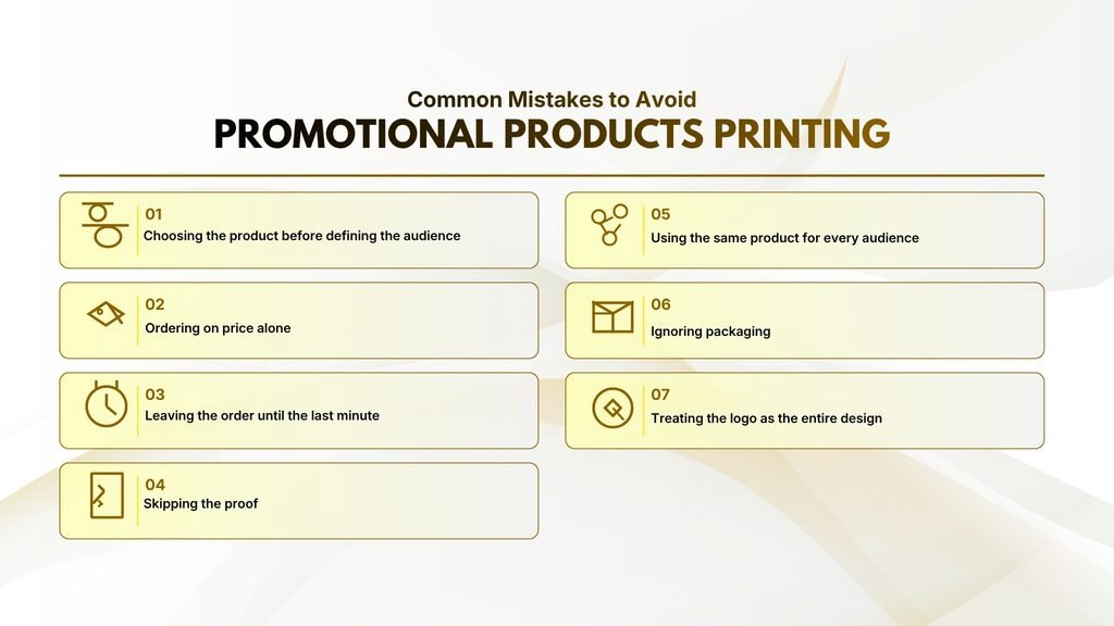 Common Mistakes to Avoid When Ordering Promotional Products Printing in Riyadh
