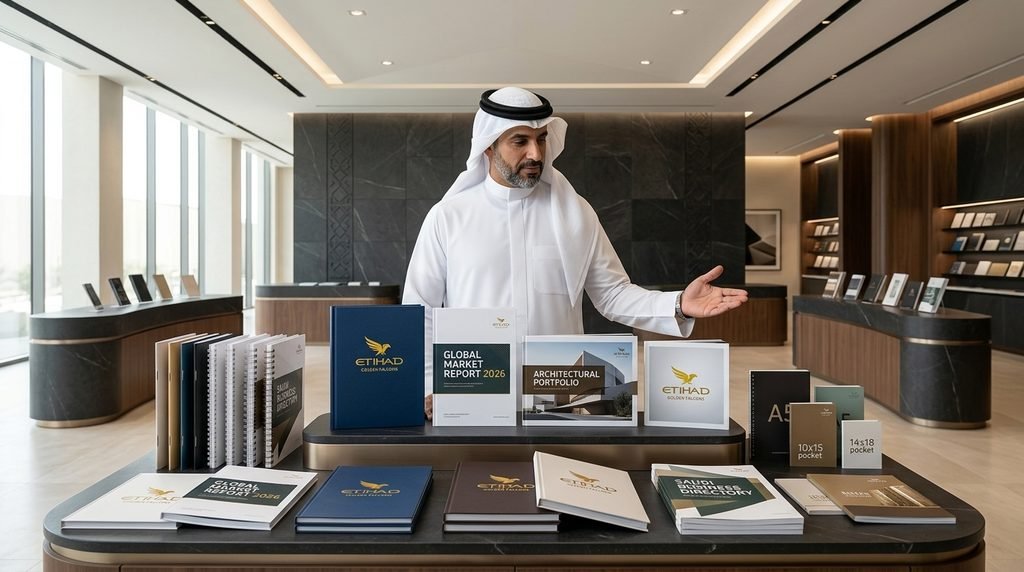 How Does Etihad Golden Falcons Handle Booklet Printing?
