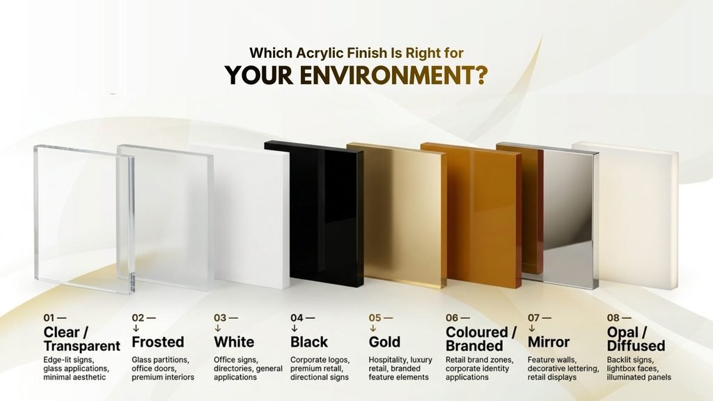 Which Acrylic Finish Is Right for Your Environment?