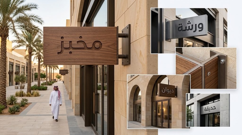 Non-Illuminated Wood or Metal Blade Signs