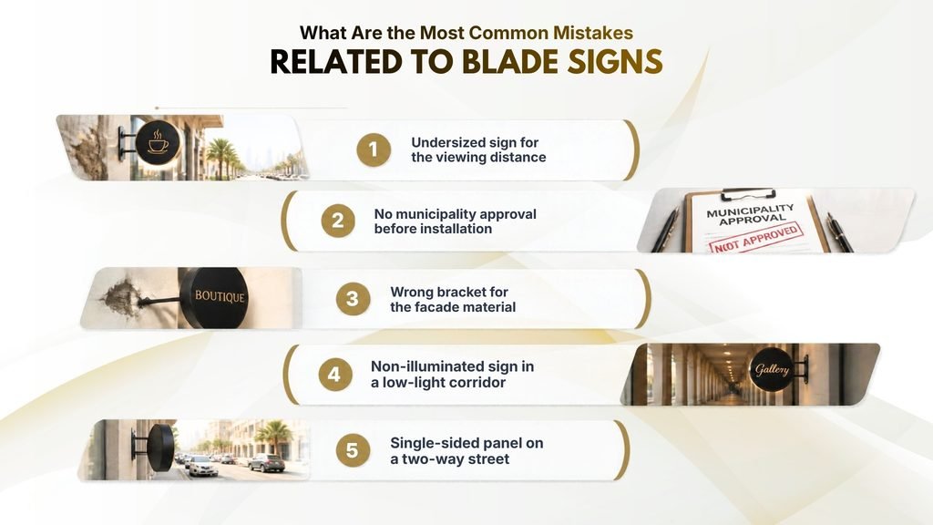 What Are the Most Common Mistakes Related to Blade Signs
