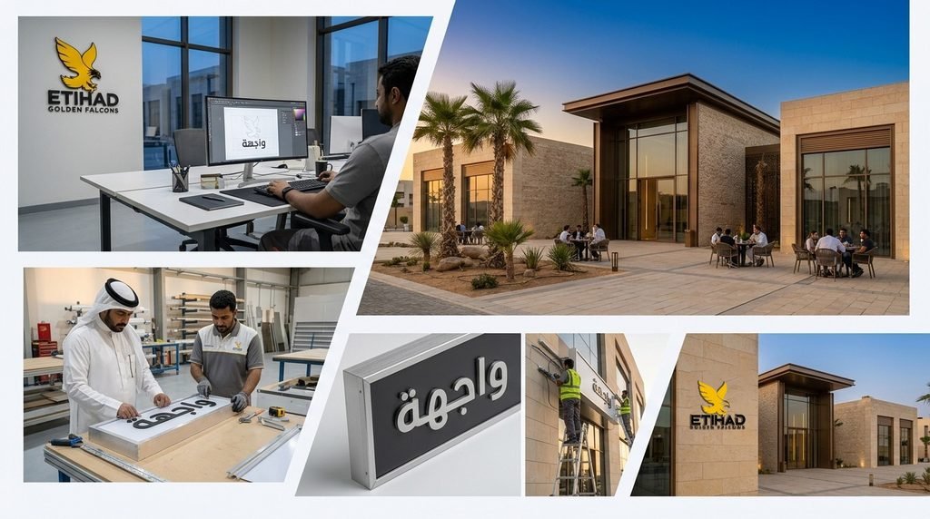 How Etihad Golden Falcons Handles Blade Signs in Riyadh