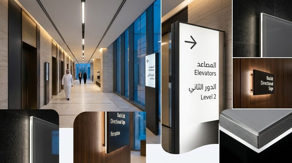 indoor Illuminated Wayfinding Signs