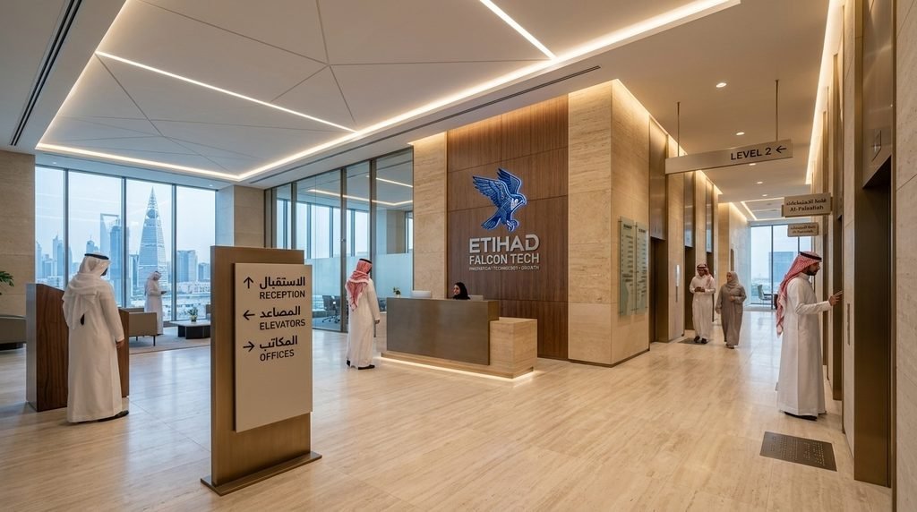 How Etihad Golden Falcons Handles Indoor Wayfinding in Riyadh