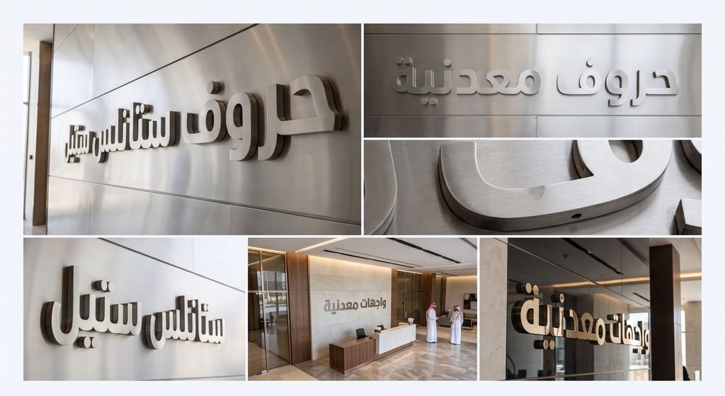 Stainless Steel Letter Signs in Riyadh: Types, Finishes & Fabrication Guide (2026)