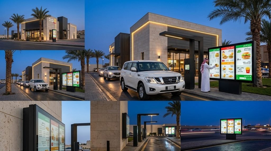 Outdoor and drive-through digital menu boards