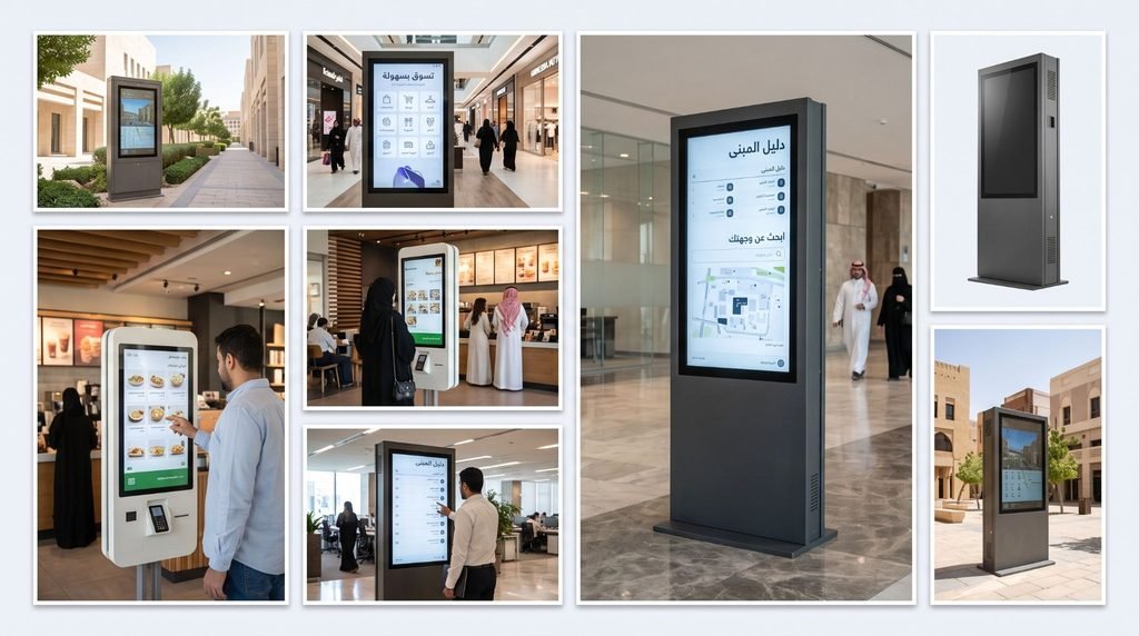 Digital Kiosk Signage in Riyadh: Types, Enclosures & Uses Guide (2025)