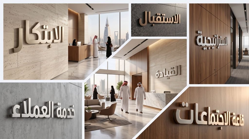 Metal Lobby Signs