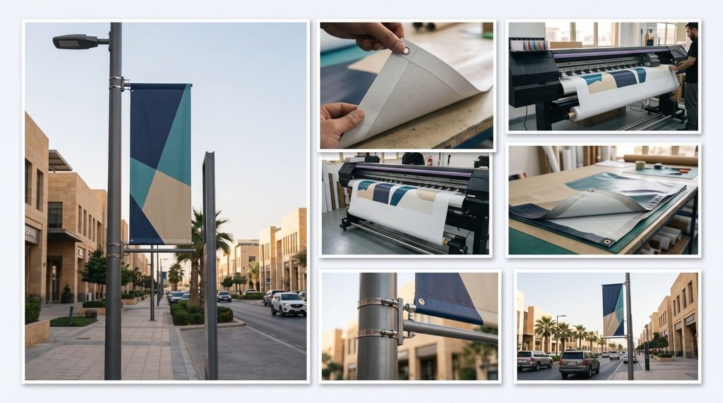 PVC Vinyl Lamp Post Banners